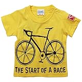 《初夏盛夏対応》 CHANNEL(チャンネル) 天竺ロードバイク半袖Tシャツ 90cm /イエロー NO.CN-7213