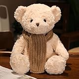 yousyu ぬいぐるみ テディベア くま ぬいぐるみ tedbear マフラー付きクマ クリスマス プレゼント お誕生日 ぬいぐるみ 手触りふわふわ 動物ぬいぐるみ 抱き枕 ギフト 贈り物 (ベージュ)