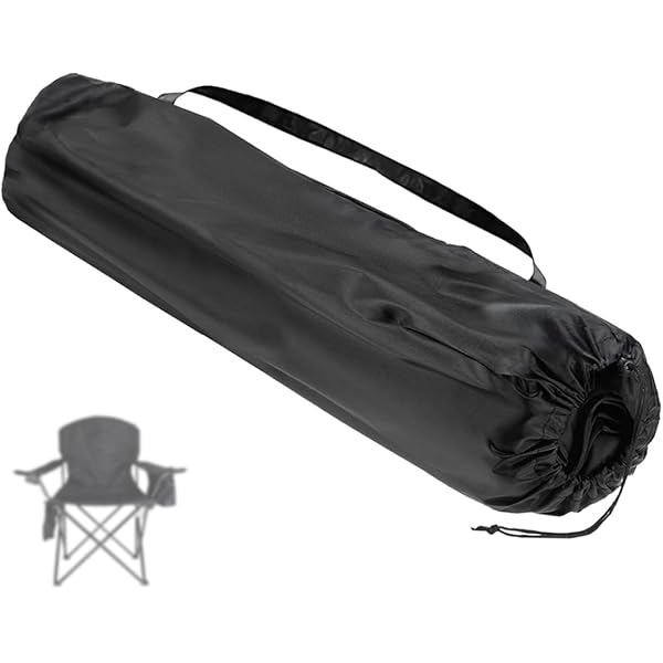 35\" Camp Chair Replacement Bag Nylon Foldable Carry Storage Bag With Strap Black