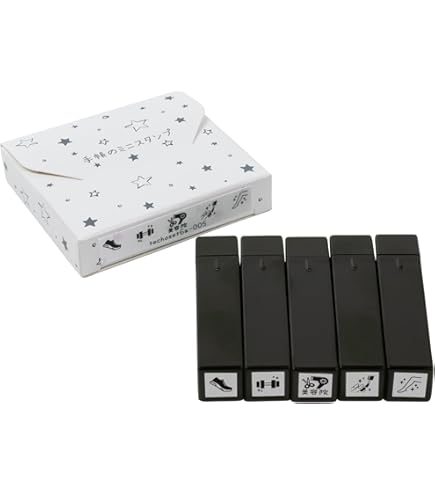 ニコレシピ　スタンプ6点 ⁶ Amazon.co.jp: タイヨートマー ファインカラースタンパー 手帳の