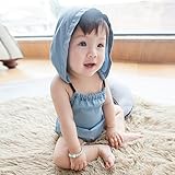 (チェリーレッド) CherryRed ベビー 女の子 ボディースーツ コットン 夏 可愛い 73 ブルー