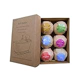 RaiFu 入浴剤 バスボム 香り爆弾 バスボール バス塩 レディース 女性 オーガニック ハンドメイド バブル バス爆弾 肌に良い 抗疲労 滅菌 痒み止め 筋肉痙攣緩和 リラクゼーション＆アロマセラピーベスト ギフト 6pcs