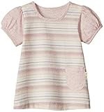 yuga☆パフスリーブ・チュニック ピンク 100cm オーガニックコットン100% 子供服 女の子 Tシャツ 出産祝い プレゼント 綿100%