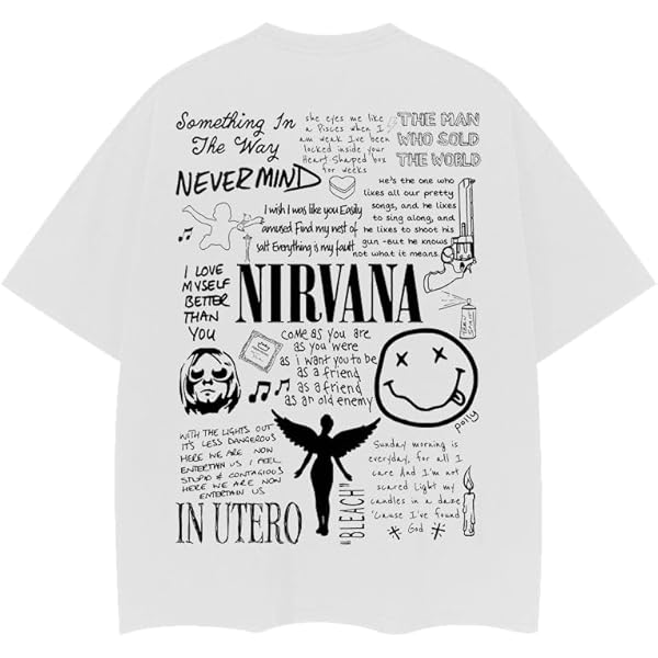 Amazon | Nirvana T Shirt Reformant Incesticide Band Logo