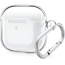 Apple AirPods 4 本体 クリアケース付き Amazon | ZENIX DESIGN TECH Airpods4 用 ケース カラビナ付き