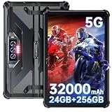 OUKITEL RT7 5Gタブレット防水防塵耐衝撃 32000mAh超ビッグバッテリー 24GB RAM +256GB ROM スーパーメモリー Android13 10.1インチ+絶妙な4つのカメラ 48MPメインカメラ+20MP暗視カメラ+32MP前面のカメラ 5Gおよび4Gをサポート5G-WIFI、Bluetooth、OTG、GPS 安全実用防災（青）