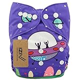 iZiv新生児1厚いおむつ付きオーガニック幼児防水/調整/再利用可能/洗えるポケット布おむつのフィット赤ちゃん0.5-3歳（UFO）