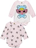 (マイファーストヒステリック) MY FIRST HYSTERIC オーガニックコットン Teddy mini candy dots総柄 長袖ロンパース2Pセット 80cm ピンク