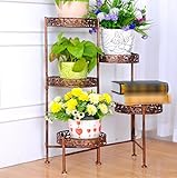 アイロン床フラワーポットフレームバルコニーフラワーラック盆栽フラワーラック古典的な現代牧場の花シェルフ ( 色 : #3 )