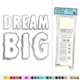 Dream Big Inspirational – キッズ部屋 – ビニールステッカーデカール壁アート装飾 シルバー 061116W6344_MetallicSilverGrey