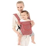 ベビースリング ベビーキャリアー ベビー用抱っこひも おんぶ紐 調節可能な肩 前向き抱っこ/対面抱っこ/おんぶ3WAY 通気性　メッシュ ポリエステル 3-36ヶ月 オールシーズン使用可能 (レッド)