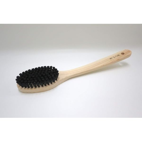 Amazon | 青山工房 高級 ボディブラシ 長柄 黒毛 馬毛 日本製 | 青山