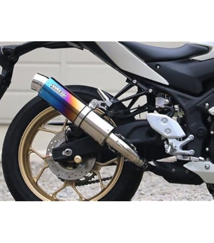 WR'S マフラー YAMAHA YZF-25 YZF-R3用　焼き色チタン WR WR'S YAMAHA YZF-R25 / YZF-R3 '18年・'19年〜 SS-OVAL（焼き色