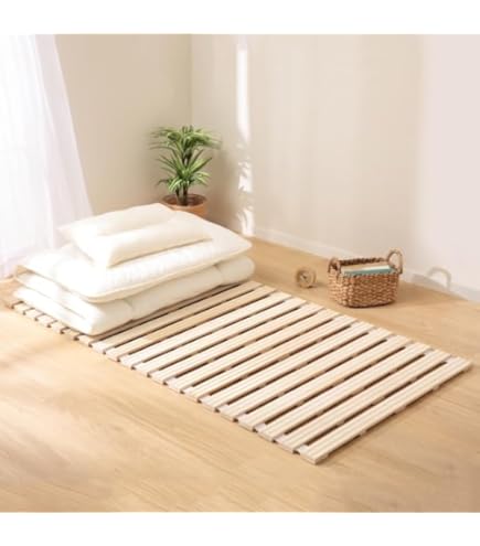 Amazon｜ニトリ(NITORI) ダブル 丸めてしまえる桐すのこベッド CPR