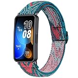 [PONATTENO] For HUAWEI Band 8バンド ナイロン 弾性 伸縮性ゴムバンド 編み込み スポーツバンド交換用ストレッチバンド ストラップ 簡単取り付け (アロー)