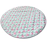 Zicac　おもちゃ収納袋　ベビープレイマット　便利グッズ　ストレージマット　収納マット　2in1 お出かけに便利　可愛いデザイン　お片付けかんたん　レゴ収納 (143cm, フラミンゴ（滑り止め・防