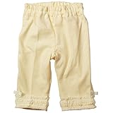 《H28年秋冬物》(日本製) Pample Mousse(パンプルムース) ブライトスムースジャガード裾レースリボン7分丈パンツ 95cm/CR NO.DP-63305