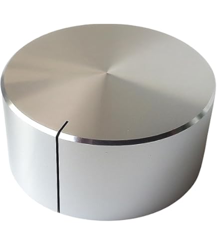 Amazon | Linkman アルミ製ツマミ(ボリューム用) シルバー 30φ