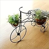 おしゃれ かわいい 三輪車 フラワーラック アイアンのトライシクル バスケット [sik4940]