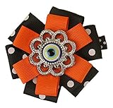 C-Princess ヘアクリップ ヘアピン アクセサリー ベビー キッズ 子供 髪飾り 髪留め お花 可愛い お宮参り 誕生日 パーティー ハロウィン オレンジ