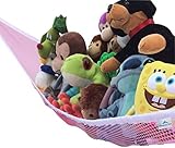 Toy Hammock Pink Large Toy Organizer For Stuffed Animals, Stuffed Toys Toy Storage (Pink) by Hammock