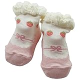 《秋冬春対応》(日本製) Pample Mousse(パンプルムース) いちご柄立体ソックス 9cm~11cm/IV NO.DP-73608