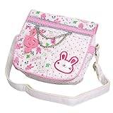 パプピ ショルダーバック 女の子 キッズ ウサギ キャラクターバック ポシェット 子供用 ホワイト F