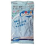 東和 パール ビニール手袋薄手Lブルー日本製 【まとめ買い 20個セット】 45-880