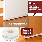 Atpwonz すき間風防止テープ ドア隙間テープ 冷暖房効率アップ 省エネ 騒音軽減 虫 花粉 ホコリ侵入防止 両面テープ式 扉の隙間 窓枠 半透明 6Ｍ