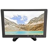 UPQRSG 10.1inセキュリティモニター、1280x800 IPSセキュリティカメラモニター、HDマルチメディアインターフェイス小型ポータブルモニターデュアルスピーカー付き、PC用ラップトップ100-240V(US)