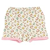 (チャックル) chuckle ヒョウ柄一分丈ショーツ グリーン 90cm P4056-90-70