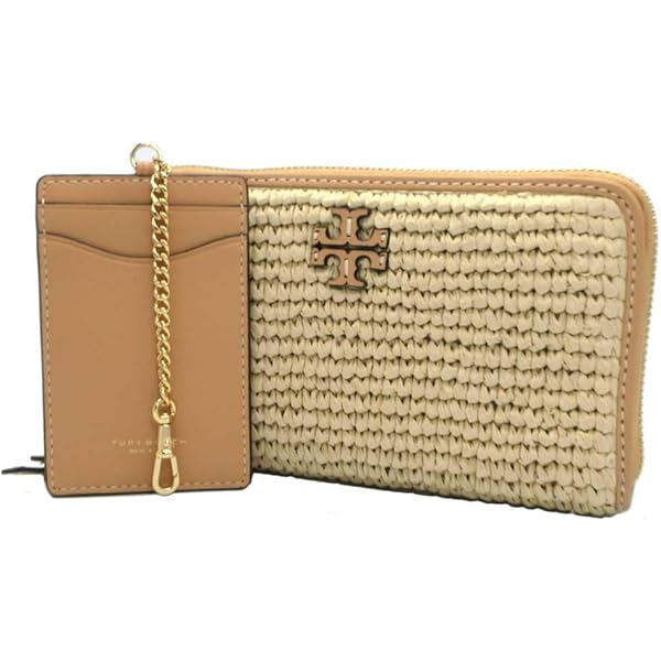 【新品】●TORY BURCH専用紙袋付き●トリーバーチ 156094 0624 925 (ラフィア) 財布 長財布 TORY BURCH THEA ラフィア レザー ダブルTロゴ ラウンドジップ ロングウォレット IDパスケース付き アウトレット レディース Amazon | [トリーバーチ] 財布 長財布 ティア ラフィア ジップ