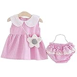 ベビー服 女の子 新生児 チェック柄 ワンピース ドレス パンツ付き 二点セット 子供服 タンクトップ キッズ 女児 かわいい 綿 春夏 入園式 卒園式 赤ちゃん 七五三 結婚式