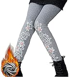 Ainial　レギンス　キッズ　女の子　秋冬　裏起毛　スパッツ　ロングパンツ　子供用　ガールズ　厚手　暖かい　防寒対策　長ズボン　スキニー　ストレッチパンツ　可愛い　花のレース　おしゃれ　長パンツ　通