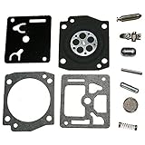 HIPA キャブレターリビルドキットRB-122はHusqvarna 340 345 346 350 351 353チェーンソーZAMA C3-EL17 C3-EL17A C3-EL17B C3-EL