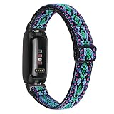 交換用ベルト For Fitbit Inspire 3専用設計 替えベルト ナイロン弾性 伸縮性ゴムバンド ストレッチバンド 簡単に取付 (グリーン)