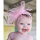 ラッフルバッツ(RuffleButts)女の子用ベビーピンクふわふわフラワーヘッドハンド,ピンク花コサージュヘアバンド,出産祝いギフトプレゼント,アクセサリー [並行輸入品]