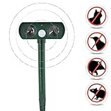 Drakefyre 動物撃退器 害獣撃退 超音波 ソーラー式 受電不要　防水防陽設計 猫よけ　蚊　鳥　犬 ネズミ キツネなど撃退 野生動物対策器