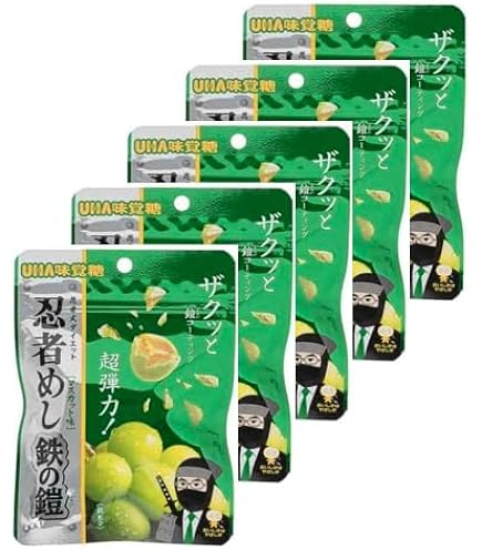 Amazon | UHA味覚糖 忍者めし 鉄の鎧 マスカット味 40g×10個 | UHA味覚
