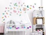 i-love-wandtattoo was-10042壁ステッカーKids " Butterflies For Girls "ステッカー壁デカール40 Piece