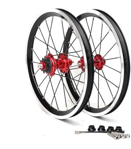 Amazon | 14インチ 折りたたみ自転車 ホイールセット 412 BMX 車輪 V