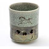 大堀相馬焼 松永窯 二重湯呑み(2.8寸)