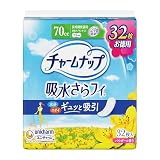 チャームナップ 【スーパージャンボパック】 吸水さらフィ 長時間快適用 羽なし 70cc 23cm 32コ入 (尿 吸収ナプキン 尿もれパッド ナプキンサイズ)【軽い尿もれの方】