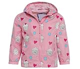 レインコート キッズ 子供 雨具 男の子 女の子 ベビー 小学生 レインウェア - 水に濡れると色が変わる ポケッタブル 保温性あり 遠足 通園 通学 新学期用 ２歳 ピンク・カップケーキ