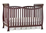 Big Oshi Jessica 7-in-1 Versatile Convertible Crib & Toddler Kids Bed - Cherry [並行輸入品]