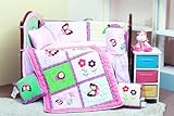 Butterfly 8 Pc Baby Crib Bedding Set by AHF