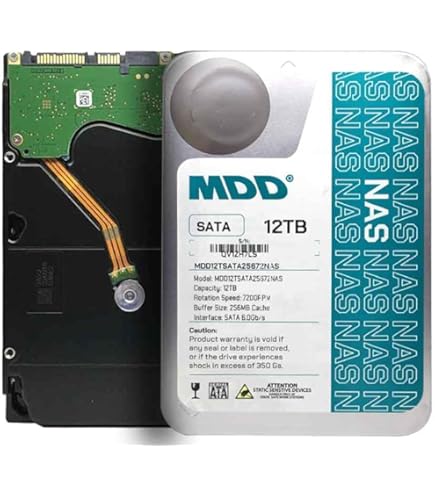 MDD 12TB 256MB SATA ハードディスクドライブ　美品 Amazon | MDD 12TB 7200RPM SATA 6Gb/s 256MB キャッシュ 3.5インチ