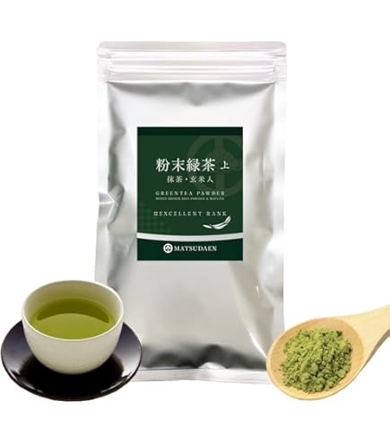 Amazon | 松田園（MATSUDAEN）粉末緑茶（並）煎茶 1kg 国産茶葉100