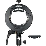 Godox S2アップグレードS型ブラケット ボーエンズマウント 取り外す可能のガスケット godox AD200 AD200pro AD300pro AD400proやラウンドヘッドV1ストロボとV860II、V850II、TT685、TT600、