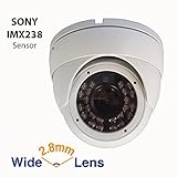 Gawker G1085PIRW 1000TVL Sony IMX238 1.3MP Sensor Turret Dome CCTV camera, IP66 Weather proof, 2.8mm